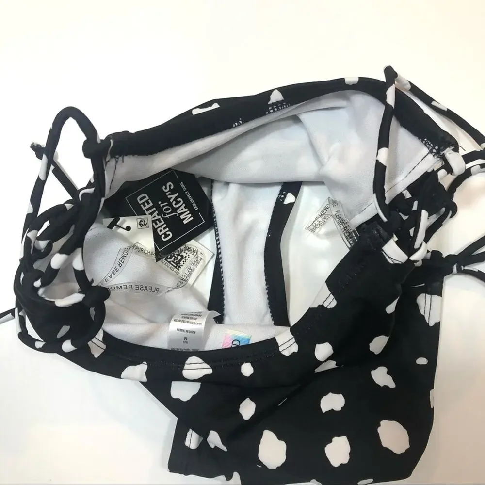 Sundazed Lace up cow print High Waist Swim Bottom